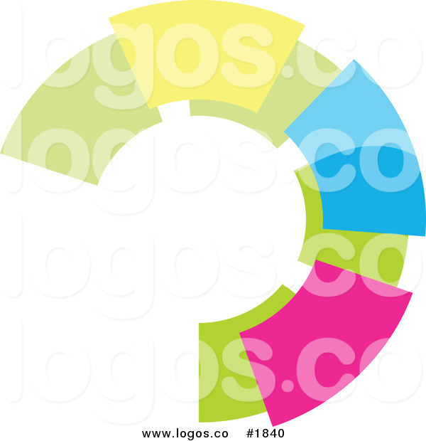 Royalty Free Colorful Circular Logo by KJ Pargeter.