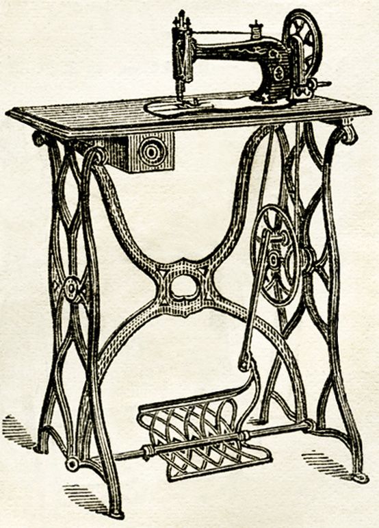 Old Design Shop ~ free digital image: vintage sewing machine 1878.