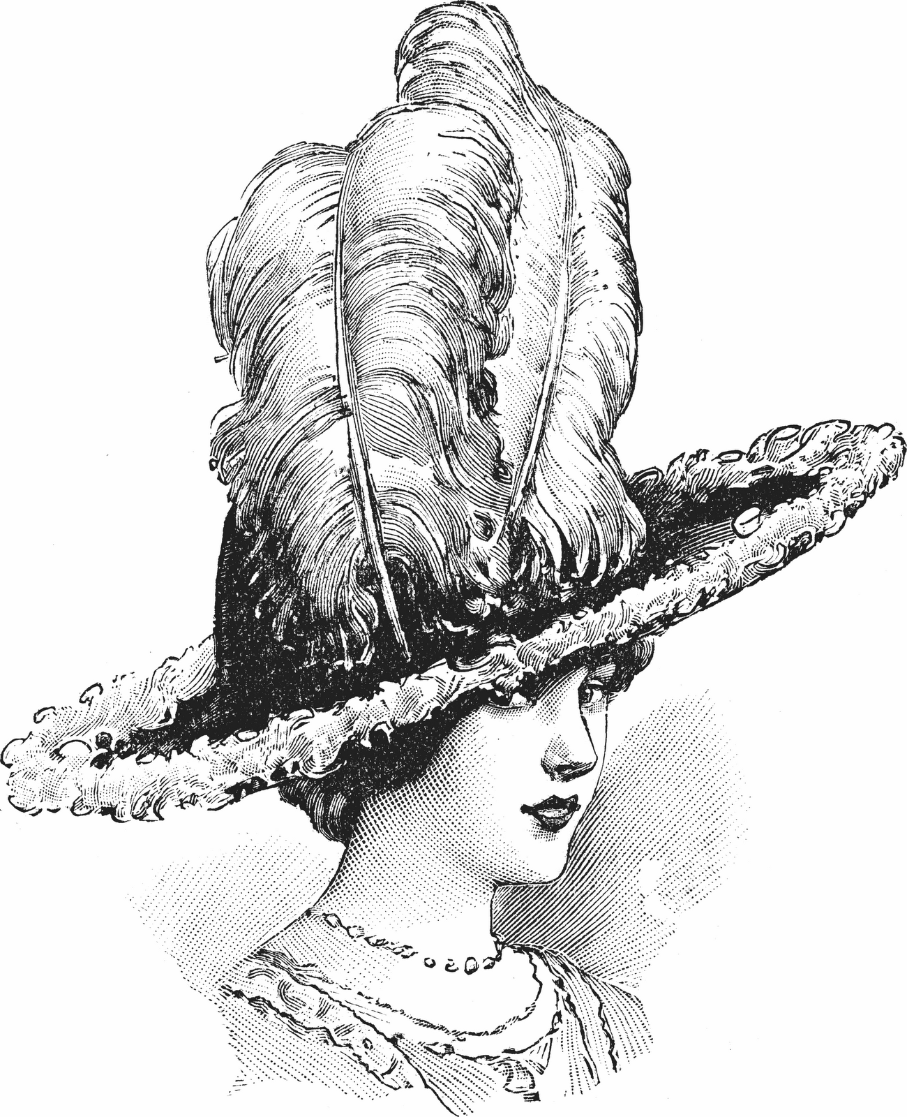 Vintage 1920 Fashion Clip Art.