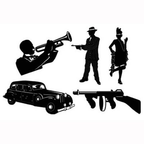 1920s Gangster Clipart.