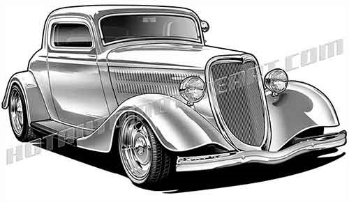 34 ford coupe clipart.