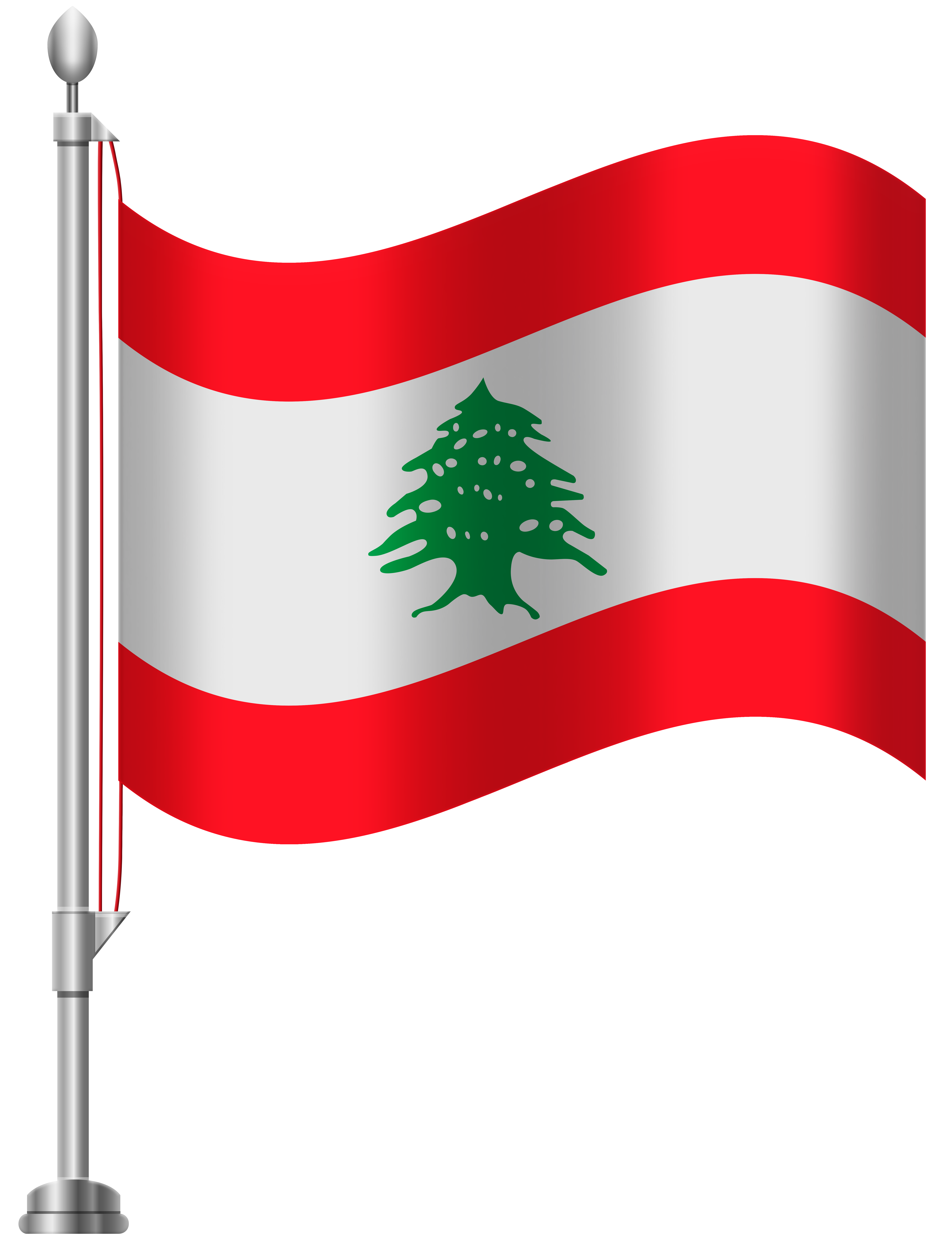 Lebanon Flag PNG Clip Art.