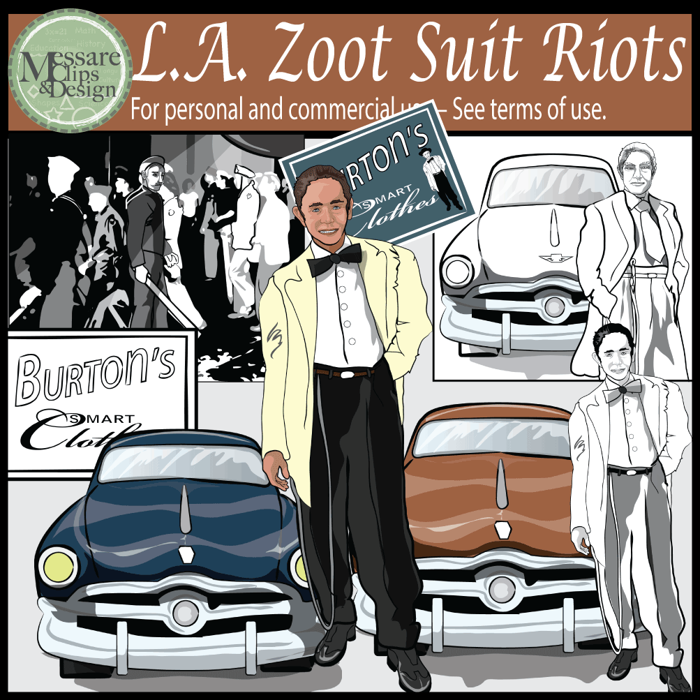 Zoot Suit Riot Clip Art.
