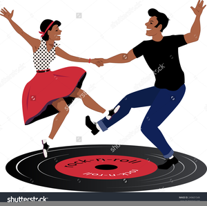 Library of rock and roll dancers vector freeuse download png.
