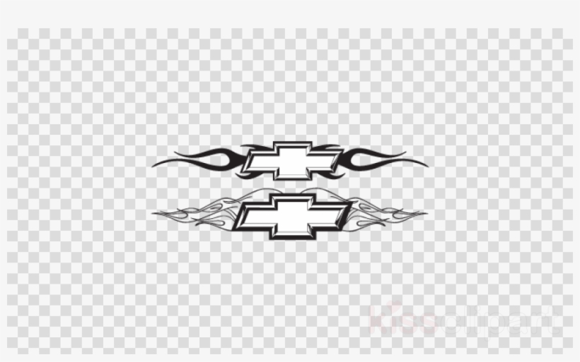 Chevy Logo With Flames Clipart Chevrolet Car Decal.