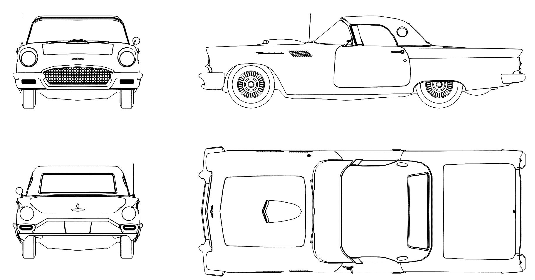 Газ 13 схема. Ford 1955 Blueprint. Ford 300 Blueprint. Ford Thunderbird 1957. Ford Thunderbird чертеж.