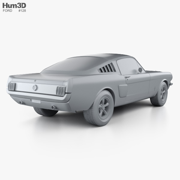 Ford Mustang Fastback 1965 3D model.