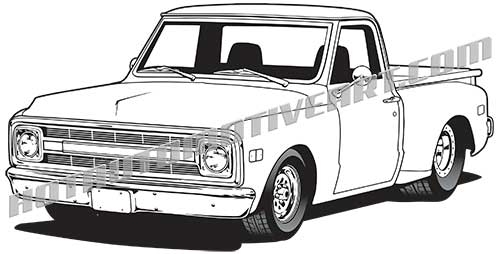 Chevy Pickup Truck Clipart.