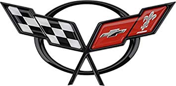 Amazon.com: Corvette Deck Lid Emblem Cross Flags Crossed.