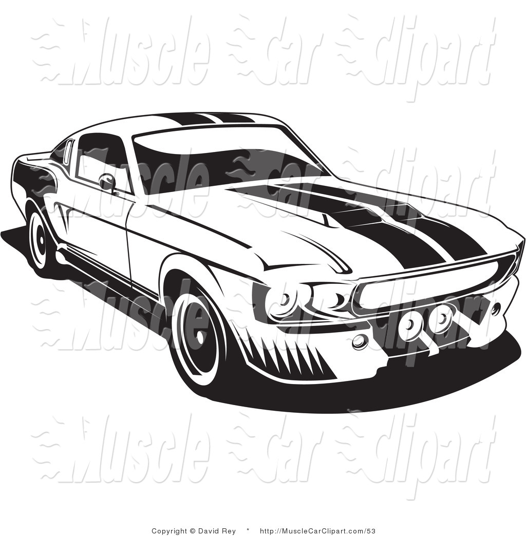 Ford mustang 1969 clipart.