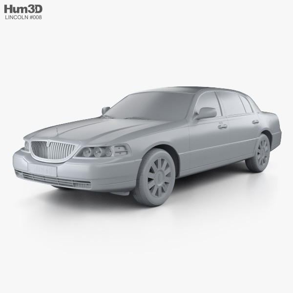 Lincoln Town Car L 2011 3D model.