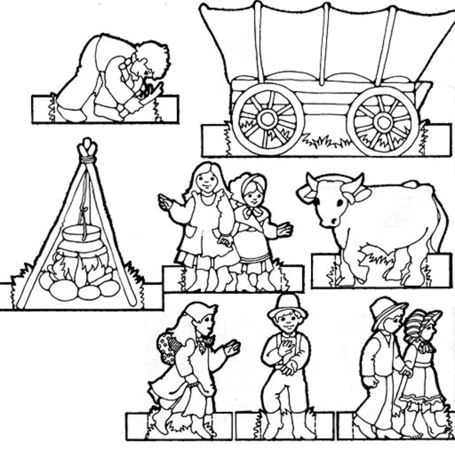 Lds Pioneer Day Pages Coloring Pages