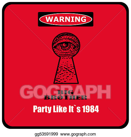 Big Brother 1984 Clipart.
