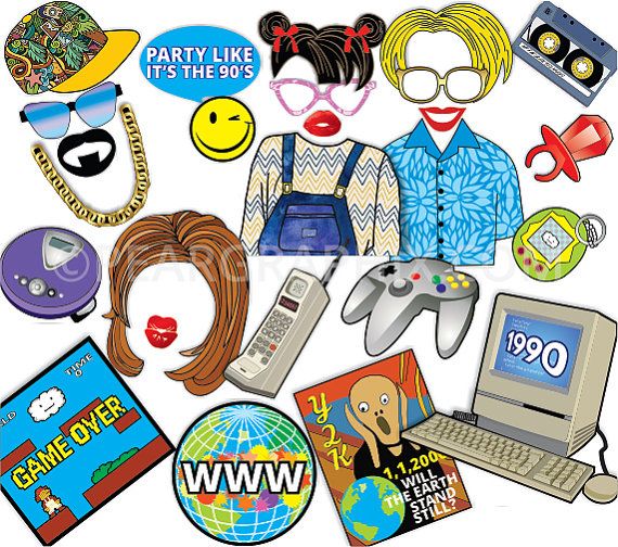 90s clipart theme, 90s theme Transparent FREE for download.