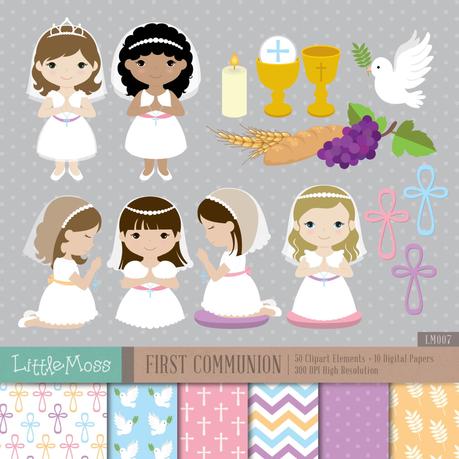 First Communion Clipart.