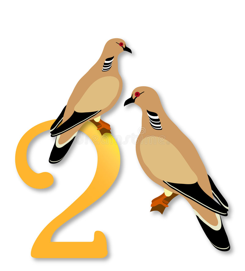 457 Doves free clipart.