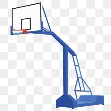 2019 的 Simple Basketball Hoop Frame Side Blue Can Be.