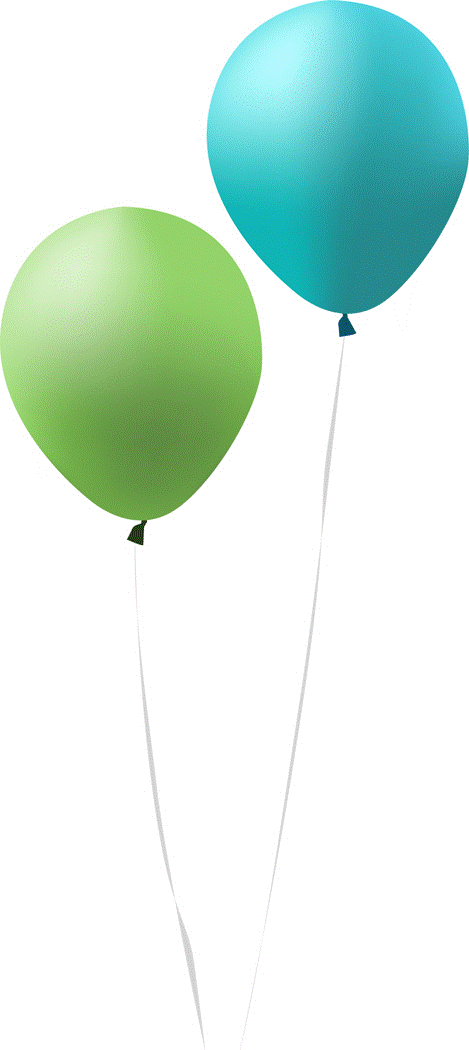781 Birthday Balloons free clipart.