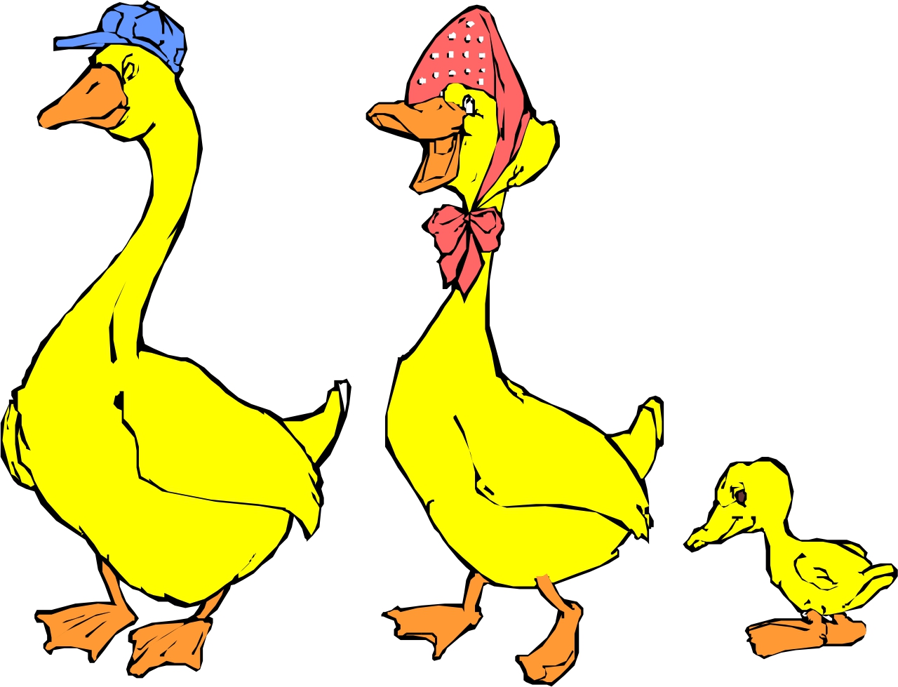 Duck Family Clipart.