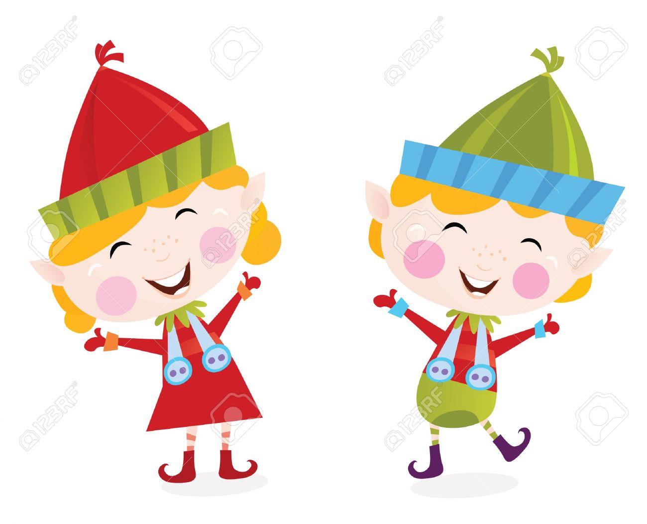 10406 Elf free clipart.