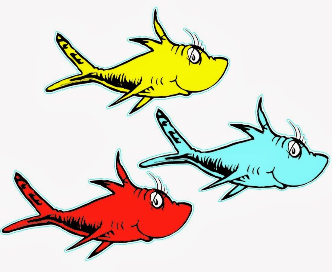 One fish two fish dr seuss clipart free clip art images.