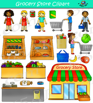 Grocery Store Clipart Shopping.
