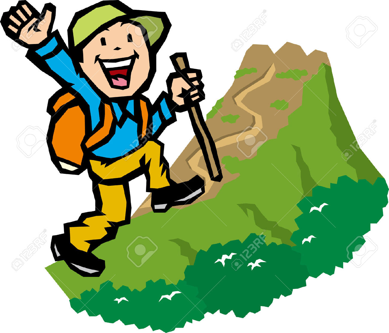 2 hikers clipart Transparent pictures on F.