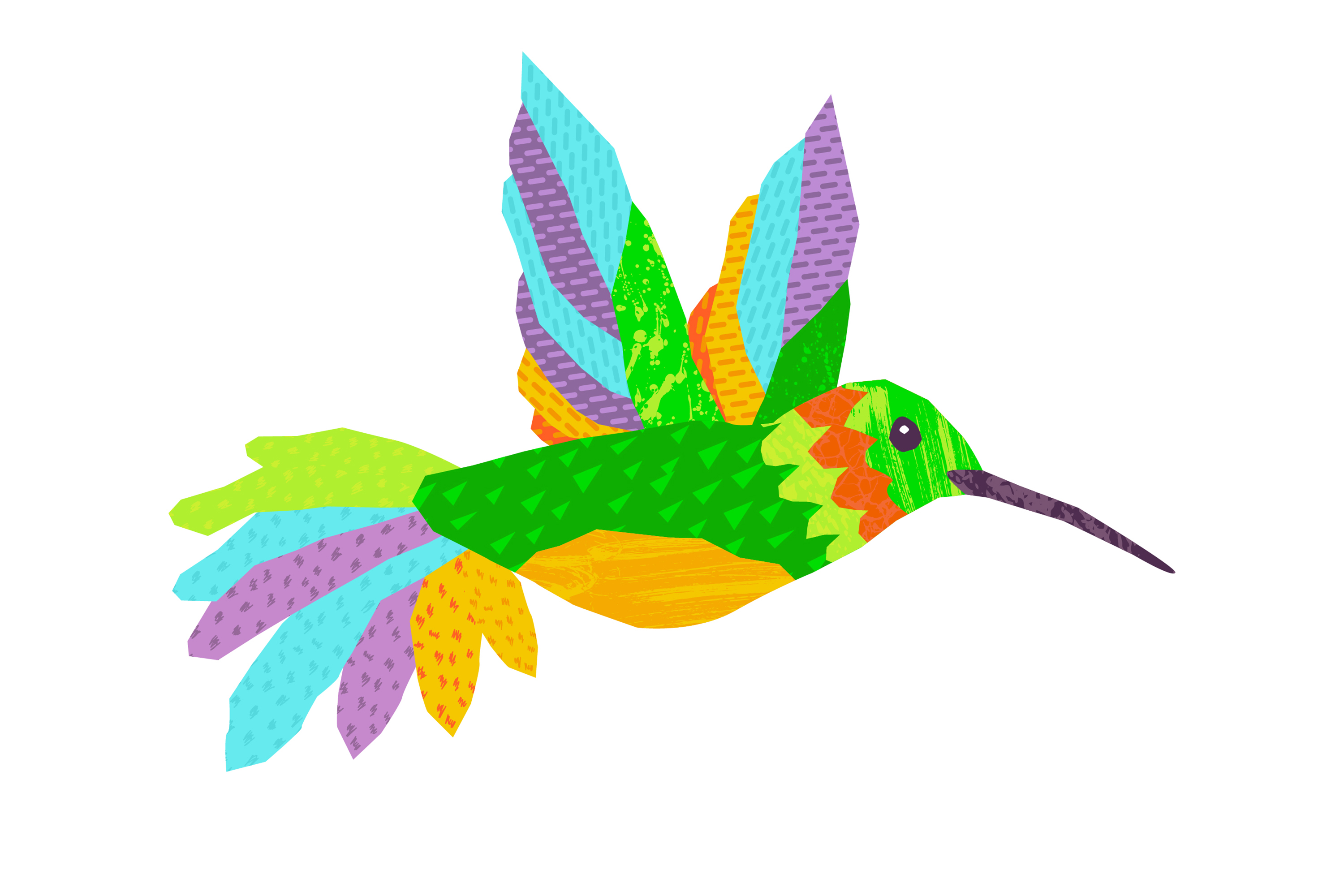 Hummingbird Clipart for Instant Download.