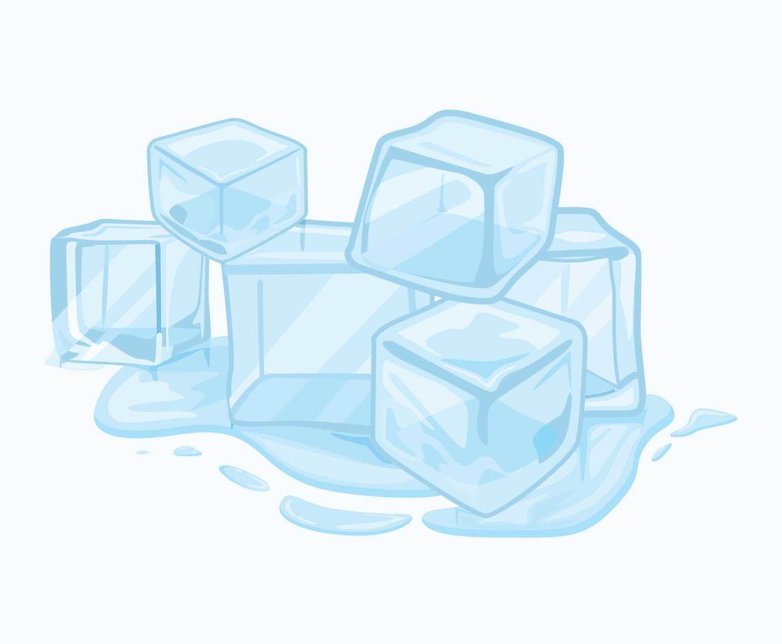 Melting Ice Cubes Clipart Vector Vector Art & Graphics.