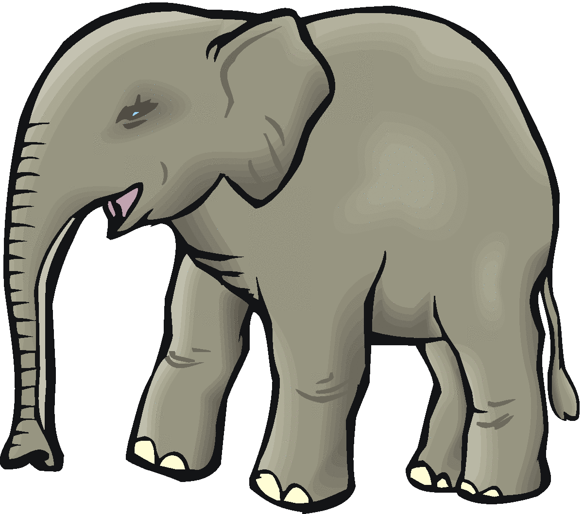 Elephant clipart free clipart image 2.
