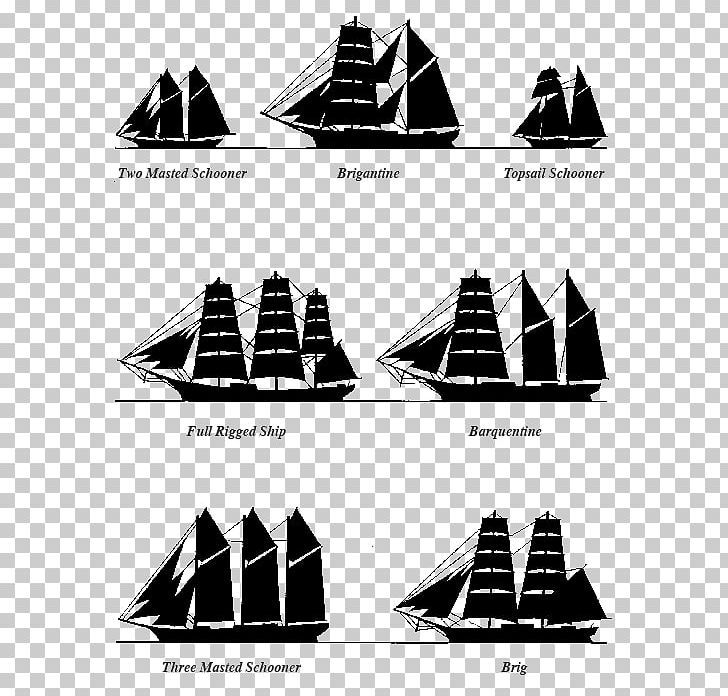 Sailing Ship Mast PNG, Clipart, Angle, Black And White, Cone.