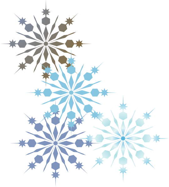 2084 Snowflakes free clipart.