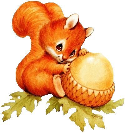 Squirrel clip art with nuts free clipart images image 2.