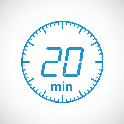 20 minute clock