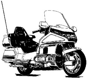 Whitehorse Goldwing Motorcycle R.