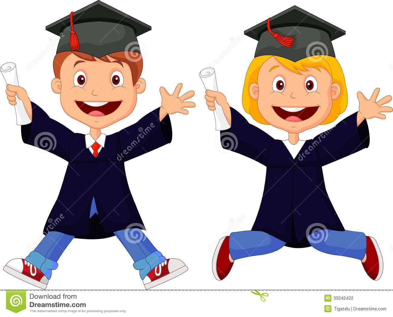 5752 Graduation free clipart.