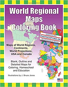 Amazon.com: World Regional Maps Coloring Book: Maps of World Regions.