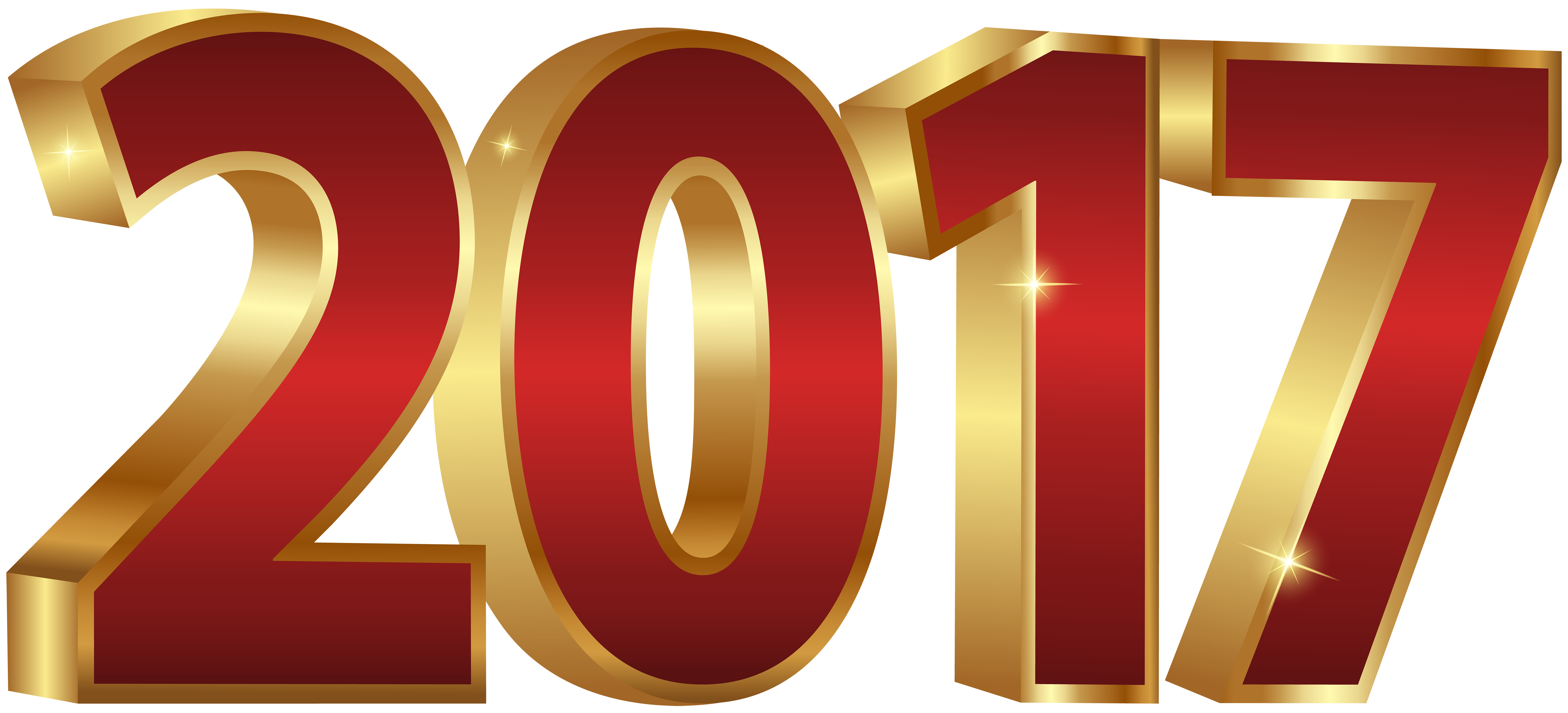 Golden 2017 PNG Clipart Image New Year 2018.