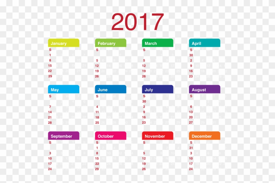 2017 Transparent Calendar Png Clipart Picture 2017.