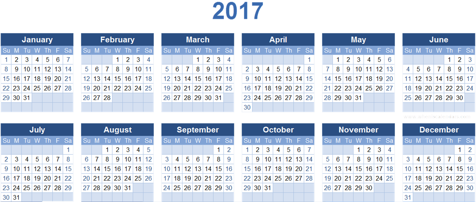 Free 2017 Calendar PNG Transparent Images, Download Free.