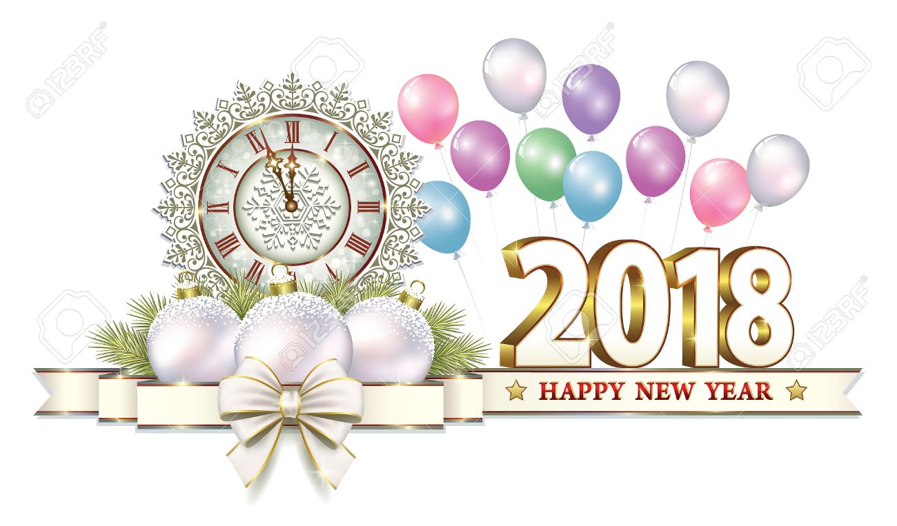 Download Free png Postcard Happy New Year 2018 Royalty Free.