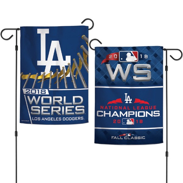 Los Angeles Dodgers 2018 World Series Logo Garden Flag.
