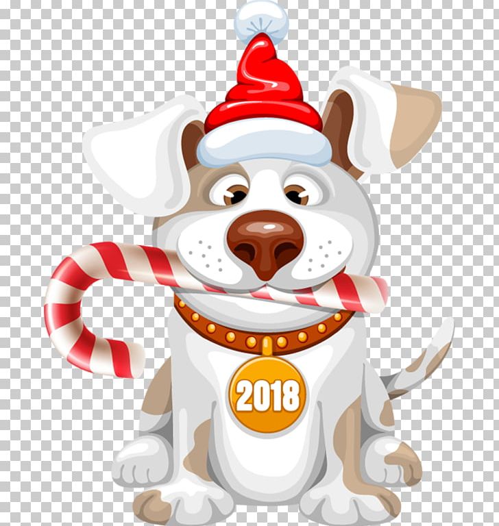 Dog New Year Christmas PNG, Clipart, 2018, Ado, Animals.