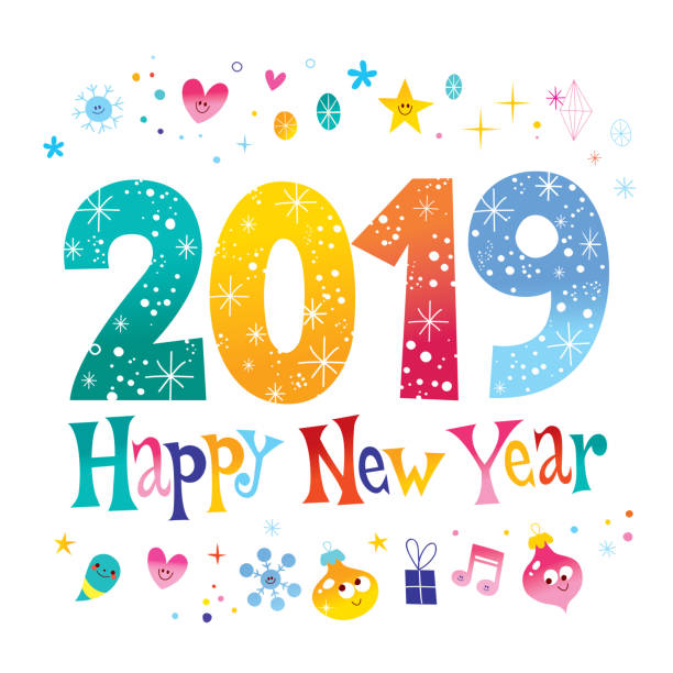 Best Happy New Year 2019 Illustrations, Royalty.