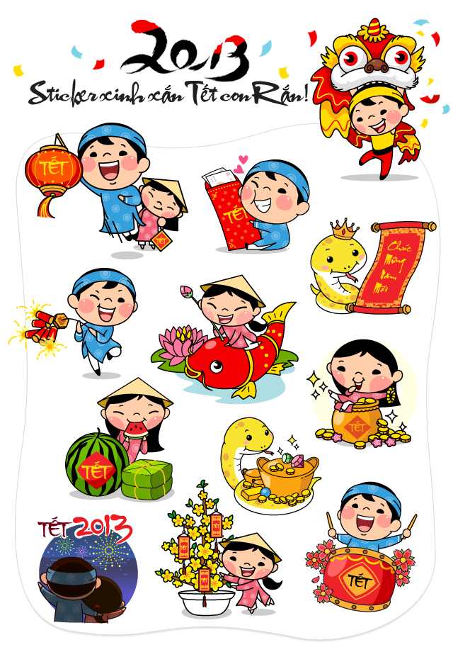 KakaoTalk Releases Vietnamese New Year Stickers.