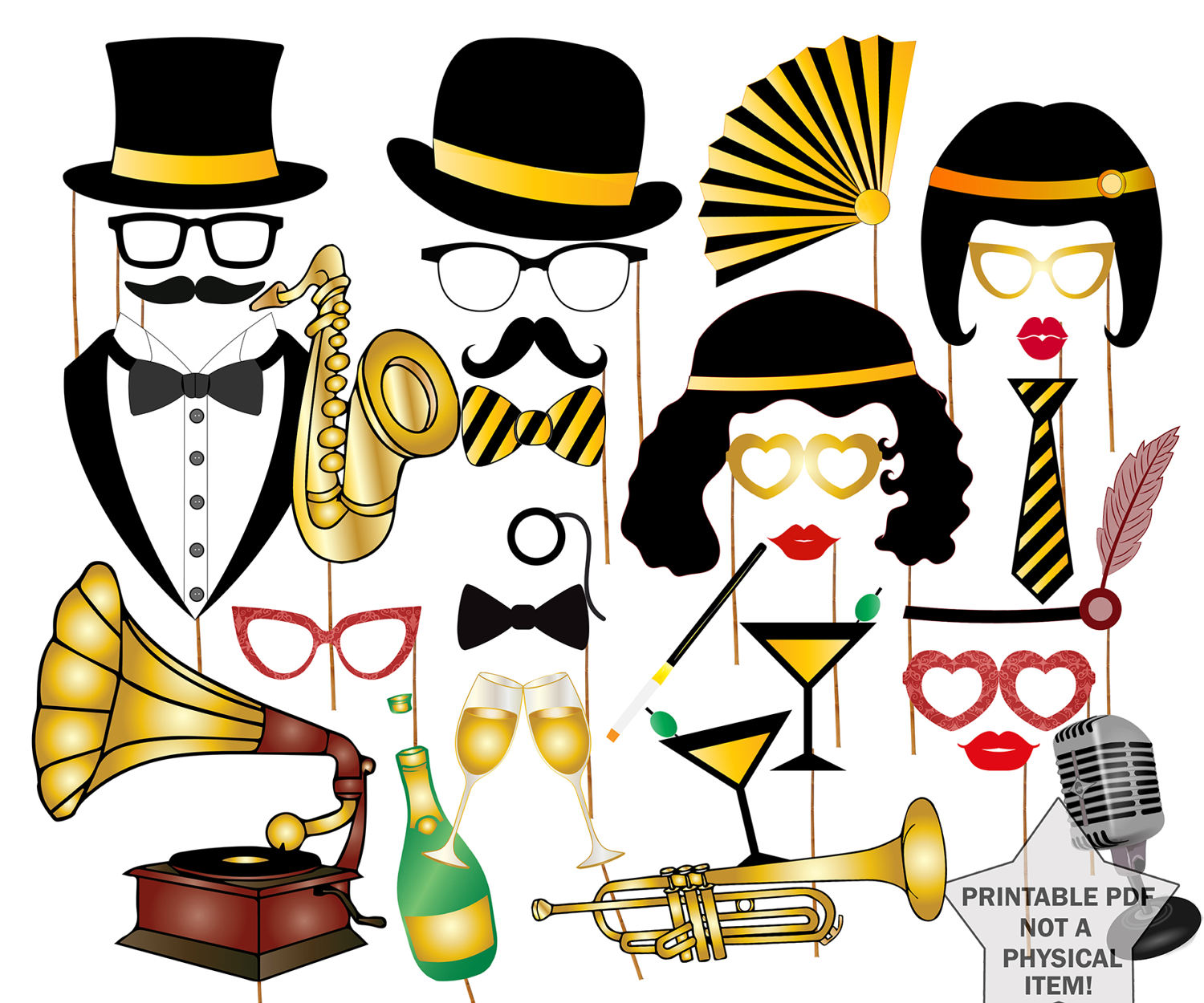Roaring 20s Clipart Free.