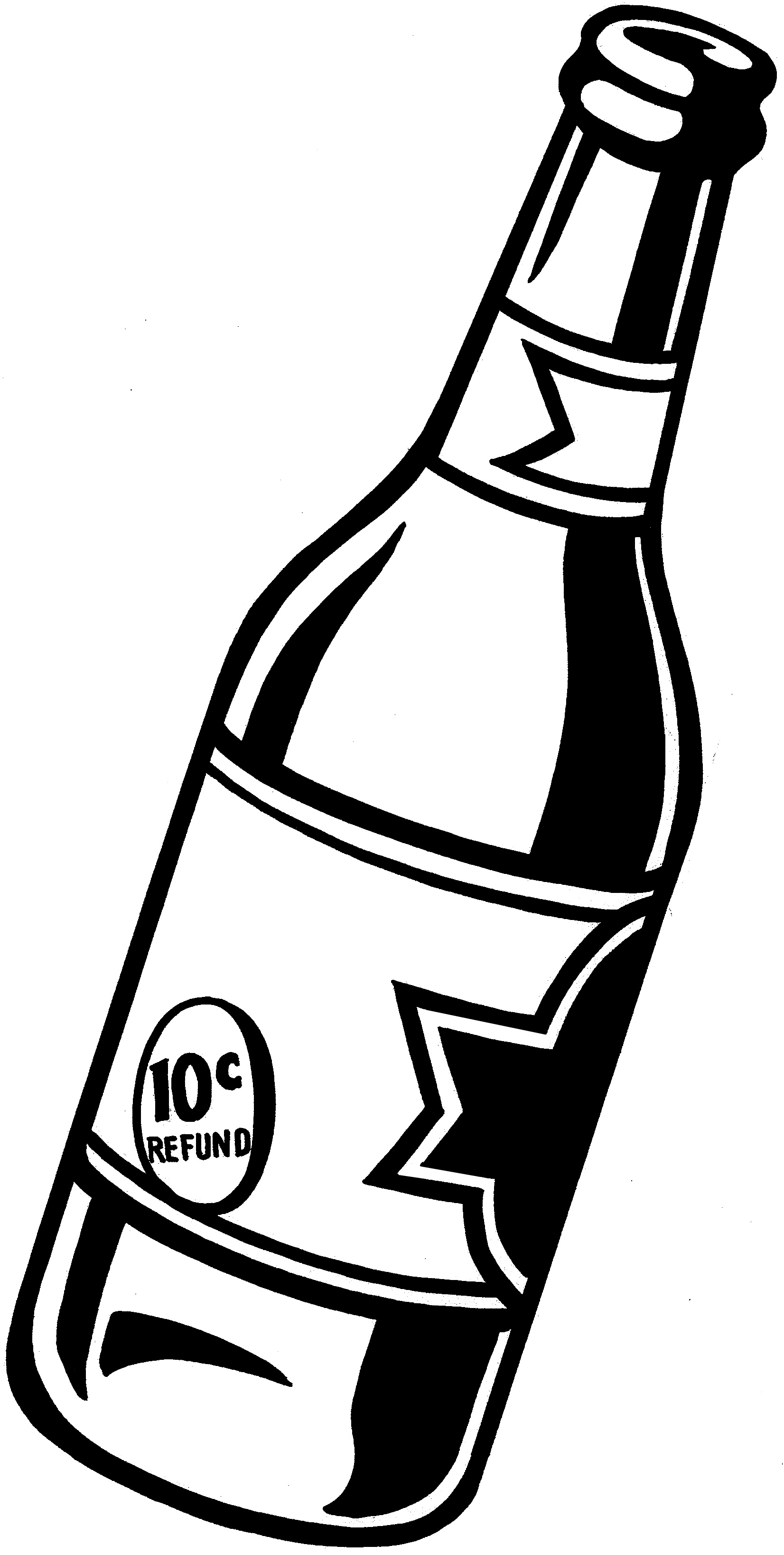 Free Beer Bottle Black And White, Download Free Clip Art.