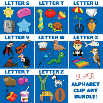 Alphabet Clip Art Bundle.