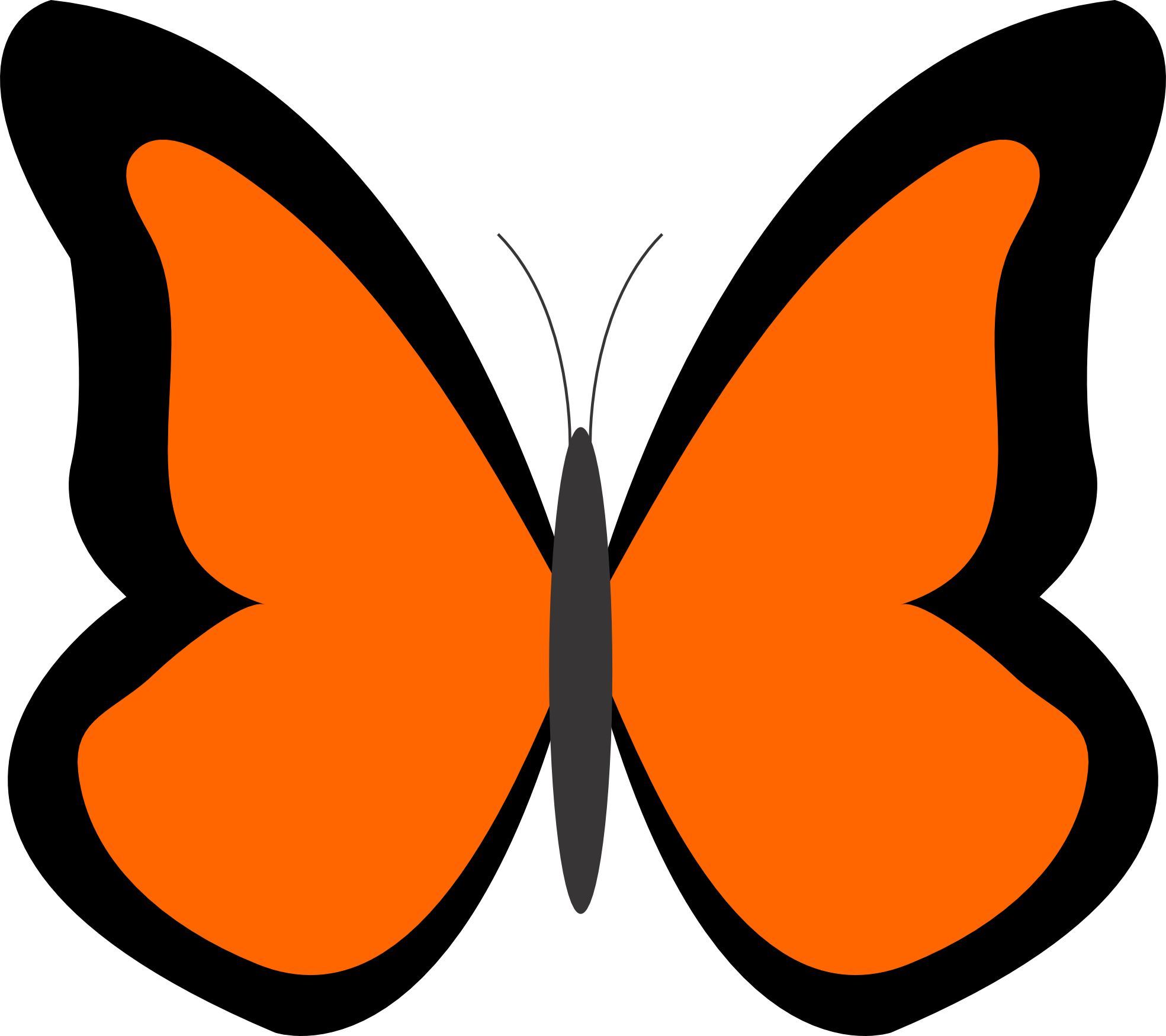 Butterfly images clip art.