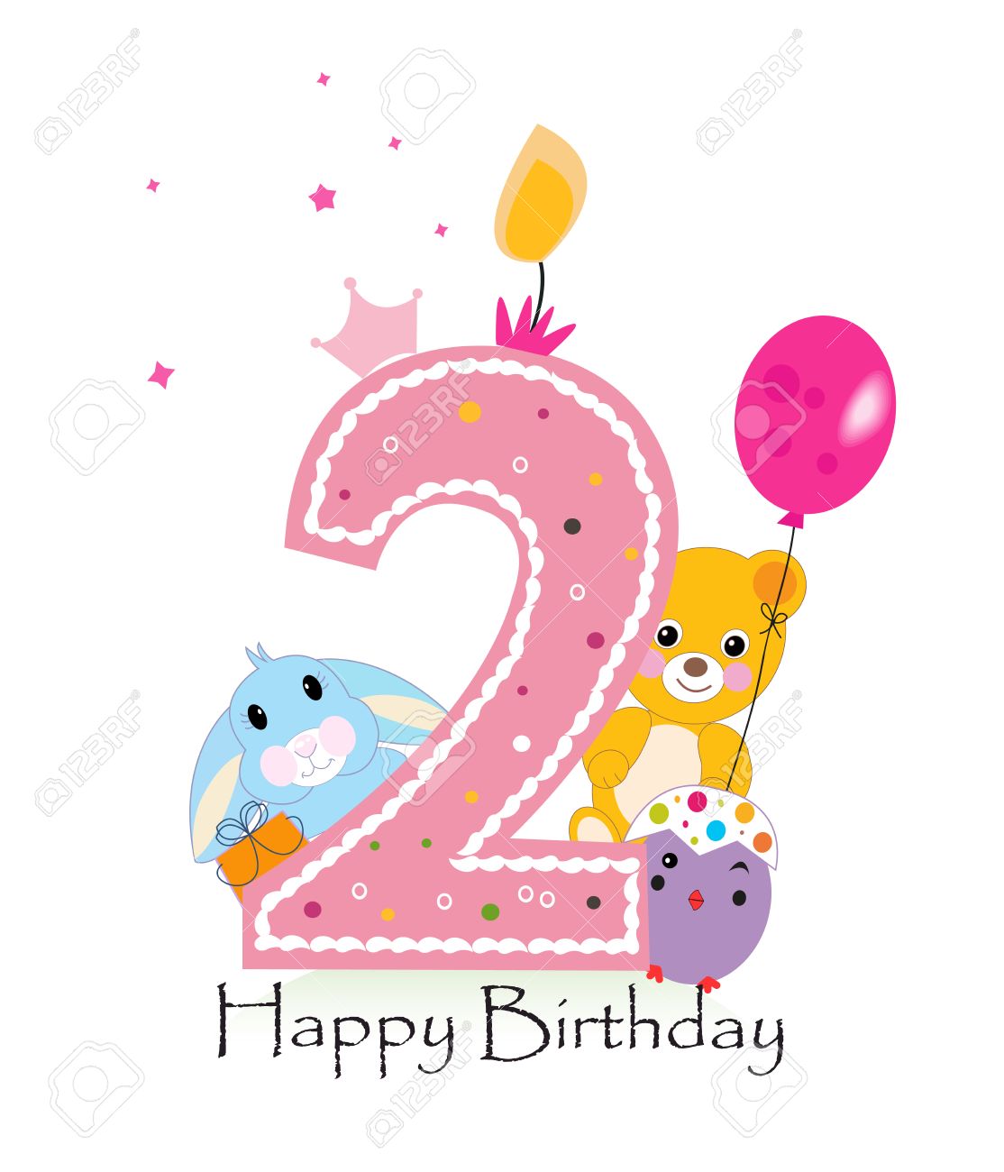 2nd birthday girl clipart 10 free Cliparts | Download images on ...